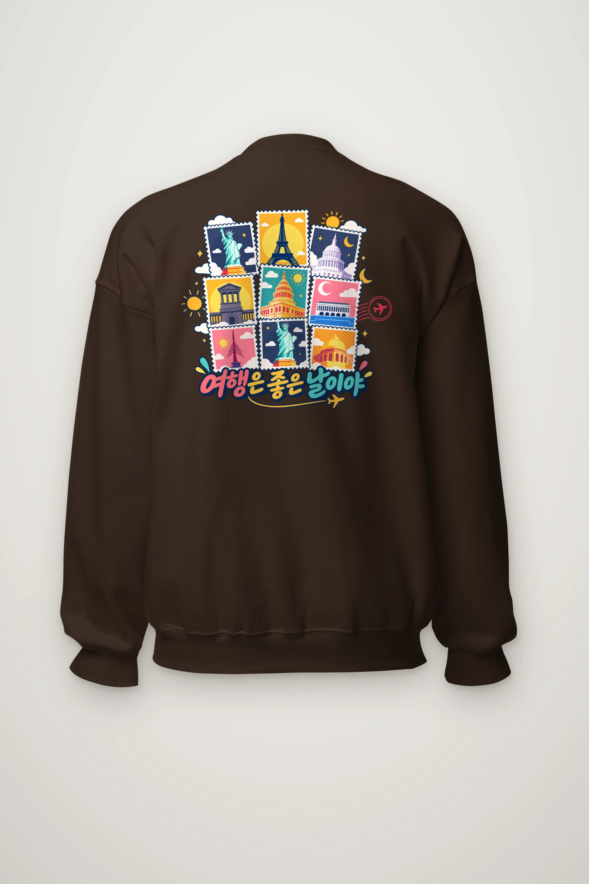 "Travel Is A Good Day" Heavy Blend Unisex Crewneck Sweatshirt