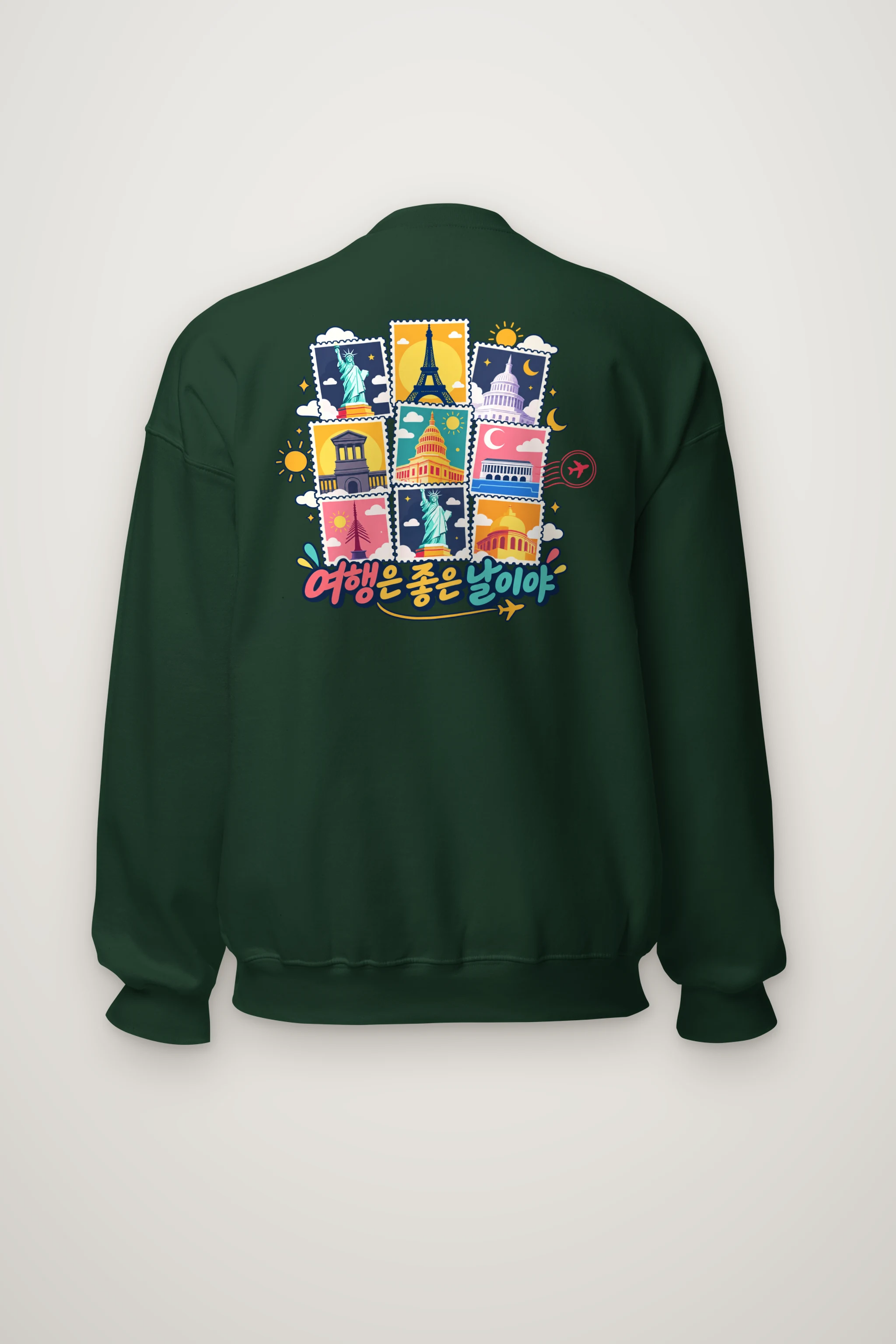 "Travel Is A Good Day" Heavy Blend Unisex Crewneck Sweatshirt