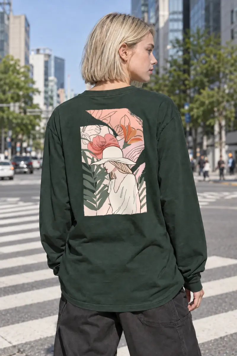 "Tropical Garden Muse" Unisex Longsleeve T-shirt | Gildan 2400