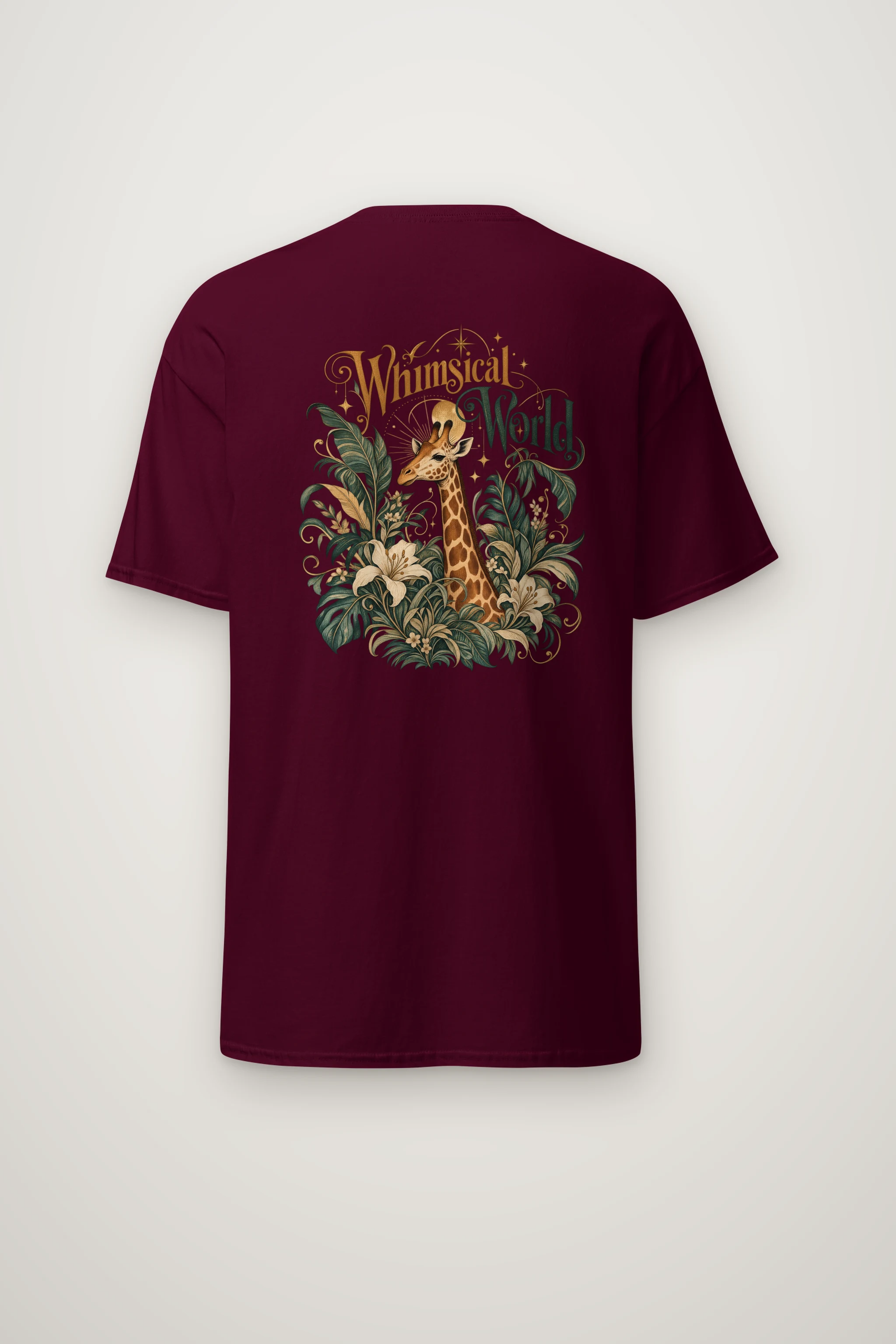 "Tropical Giraffe" Heavyweight Unisex Crewneck T-shirt
