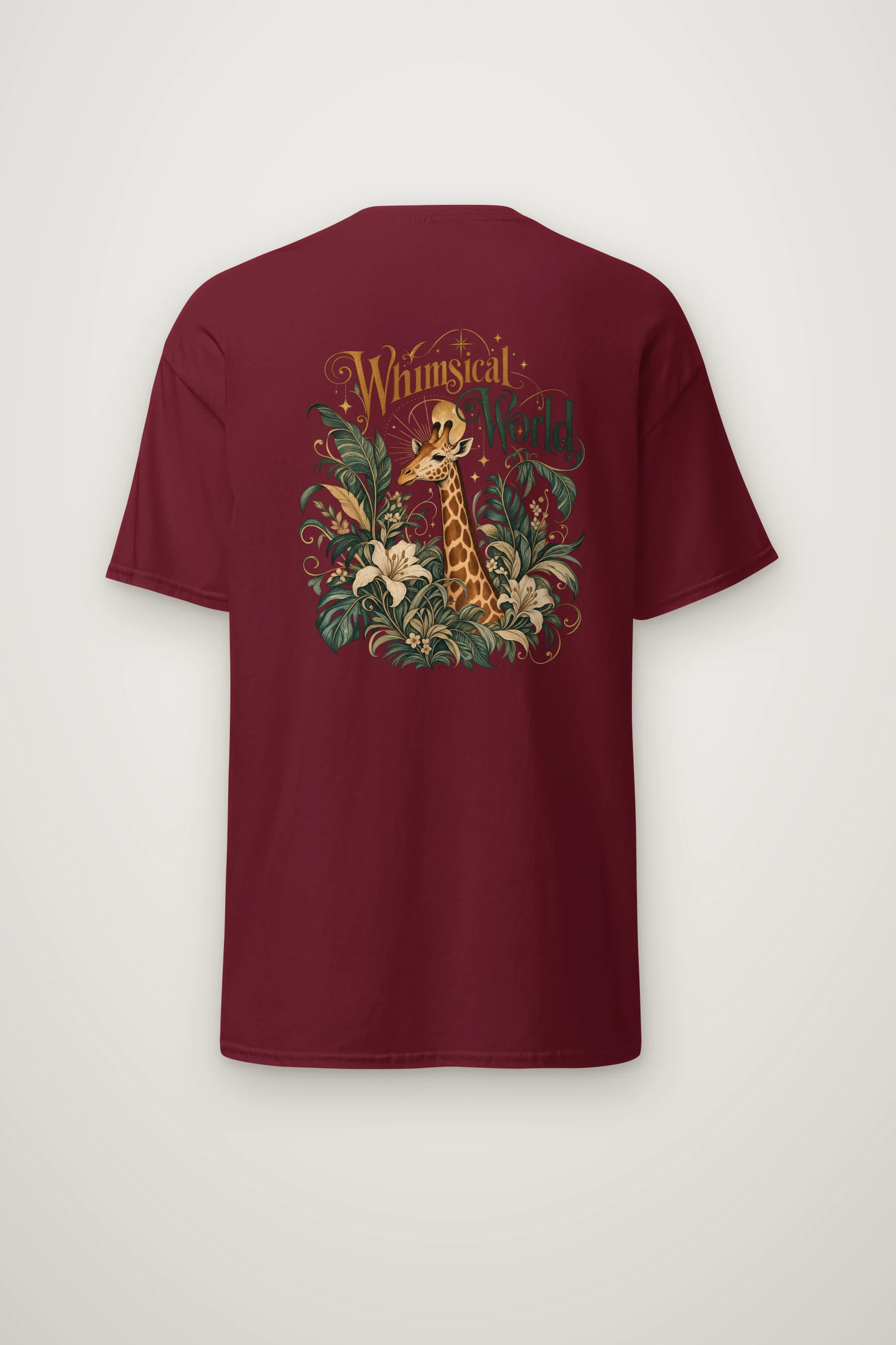 "Tropical Giraffe" Heavyweight Unisex Crewneck T-shirt