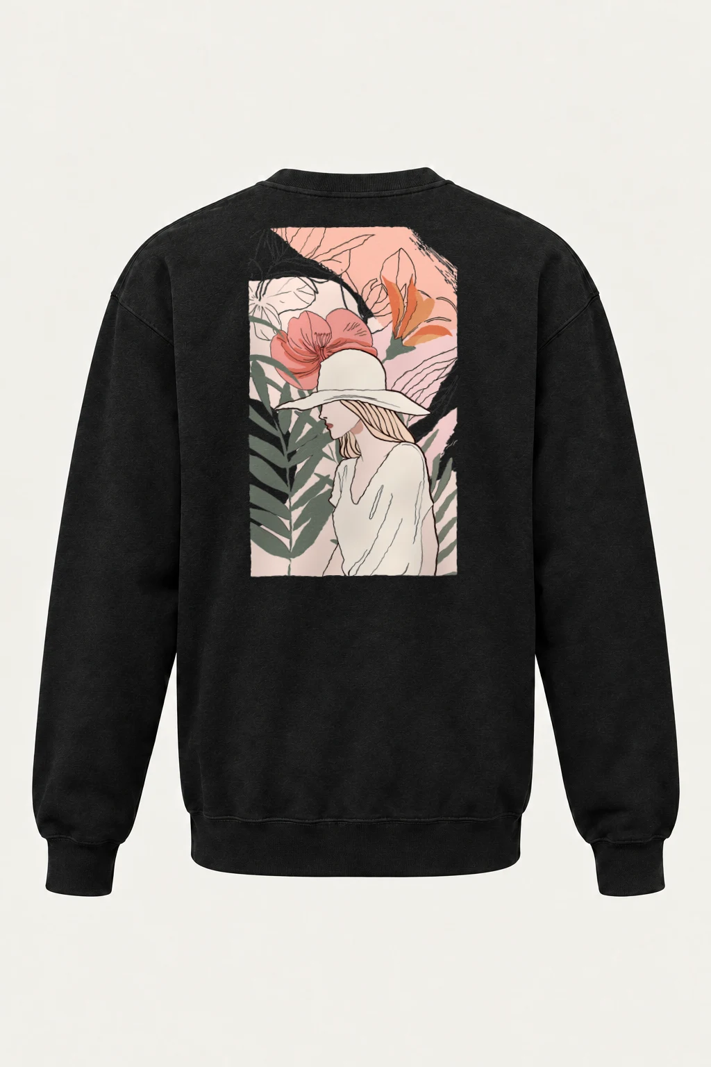 "Tropical Muse" Heavy Blend Unisex Crewneck Sweatshirt | Gildan 18000