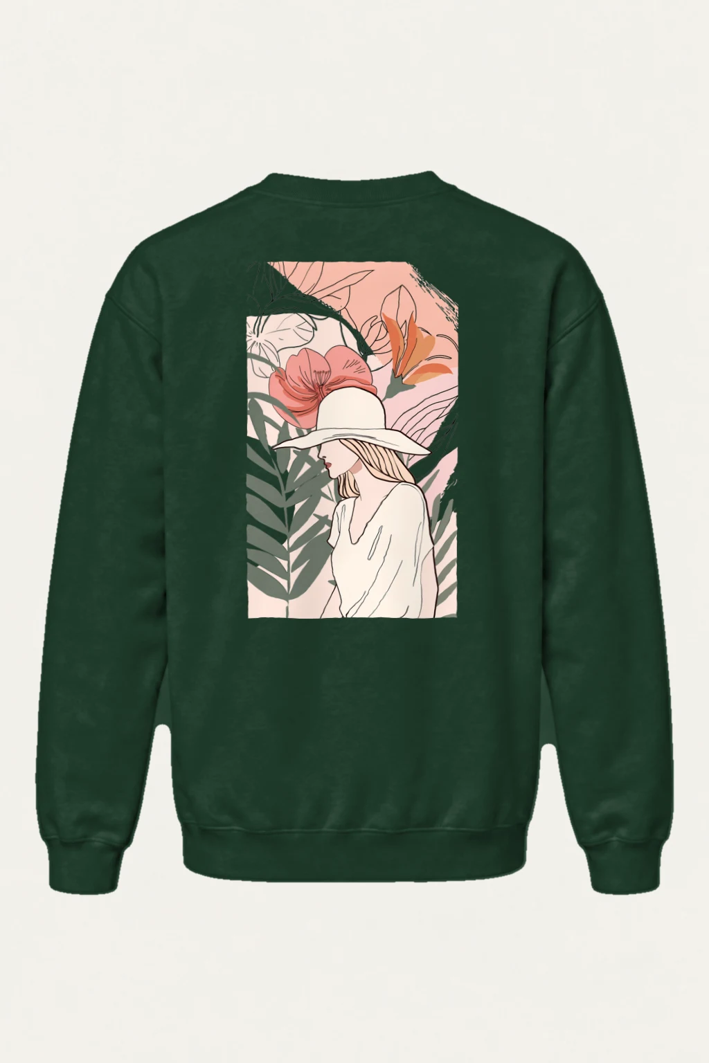 "Tropical Muse" Heavy Blend Unisex Crewneck Sweatshirt | Gildan 18000