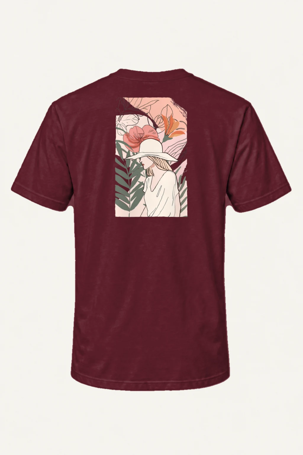 "Tropical Muse" Heavyweight Unisex Crewneck T-shirt | Gildan 5000