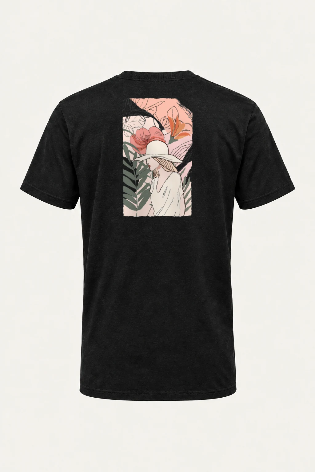 "Tropical Muse" Heavyweight Unisex Crewneck T-shirt | Gildan 5000