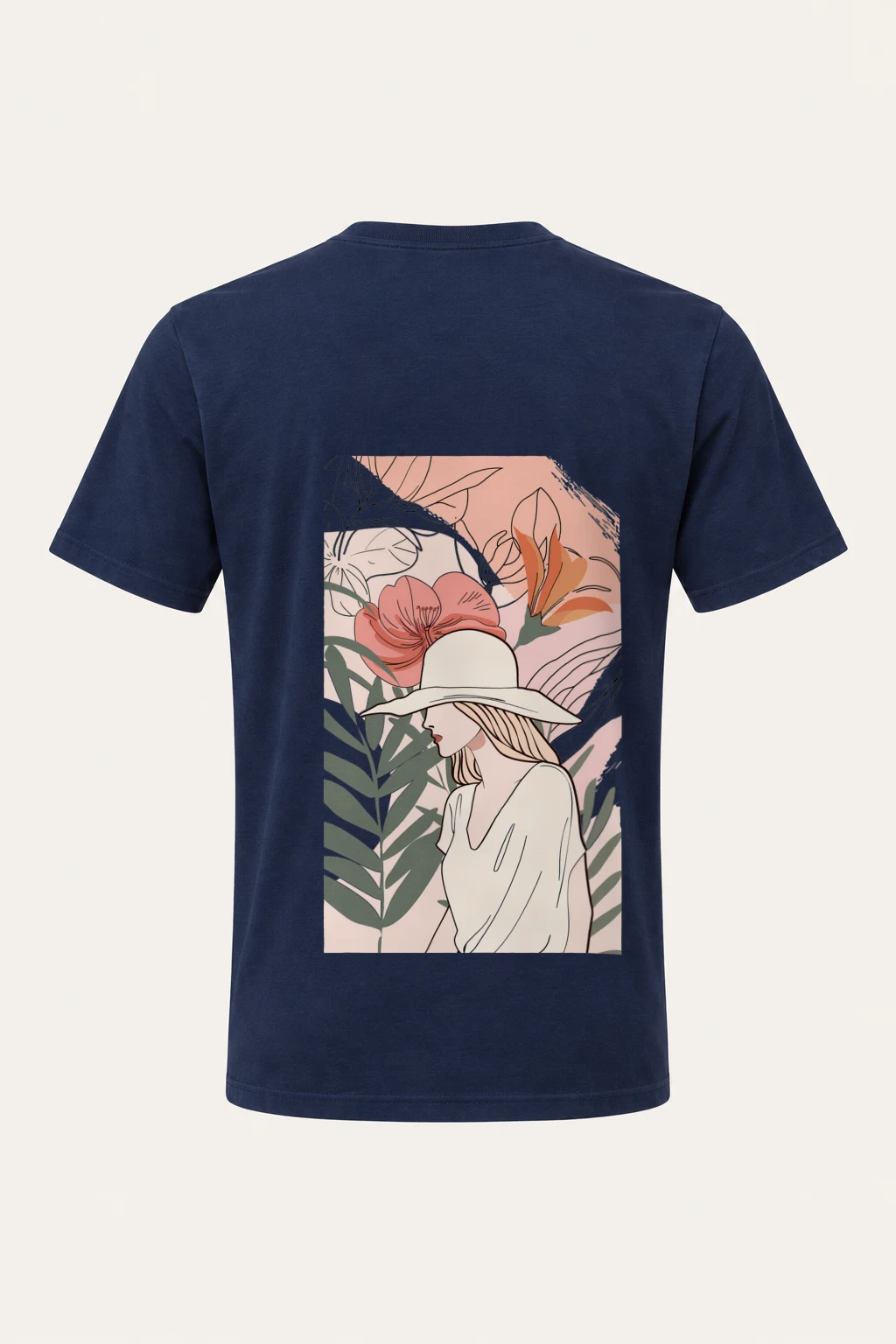 "Tropical Muse" Heavyweight Unisex Crewneck T-shirt | Gildan 5000
