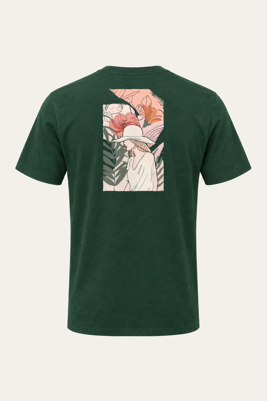 "Tropical Muse" Heavyweight Unisex Crewneck T-shirt | Gildan 5000