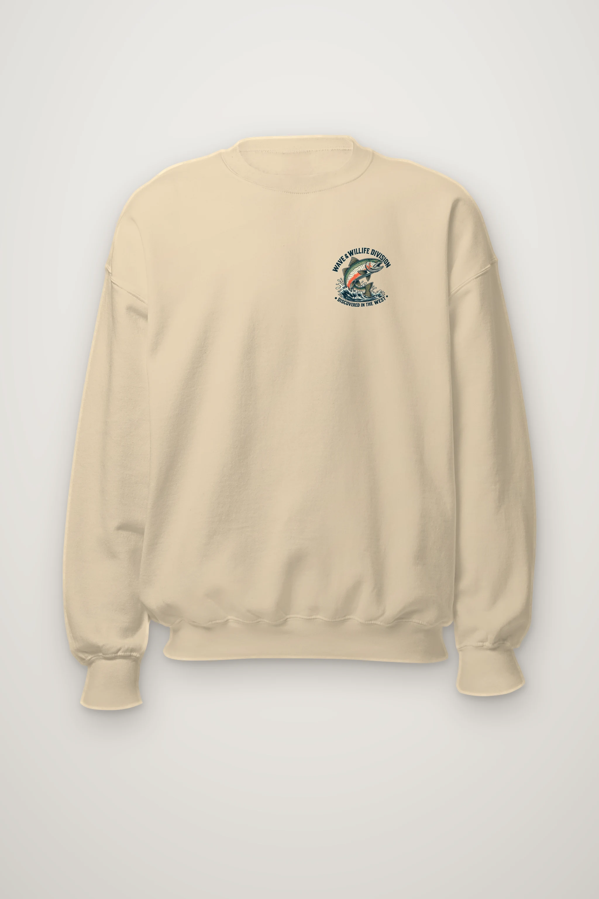 "Trout Angler Mountain" Heavy Blend Unisex Crewneck Sweatshirt