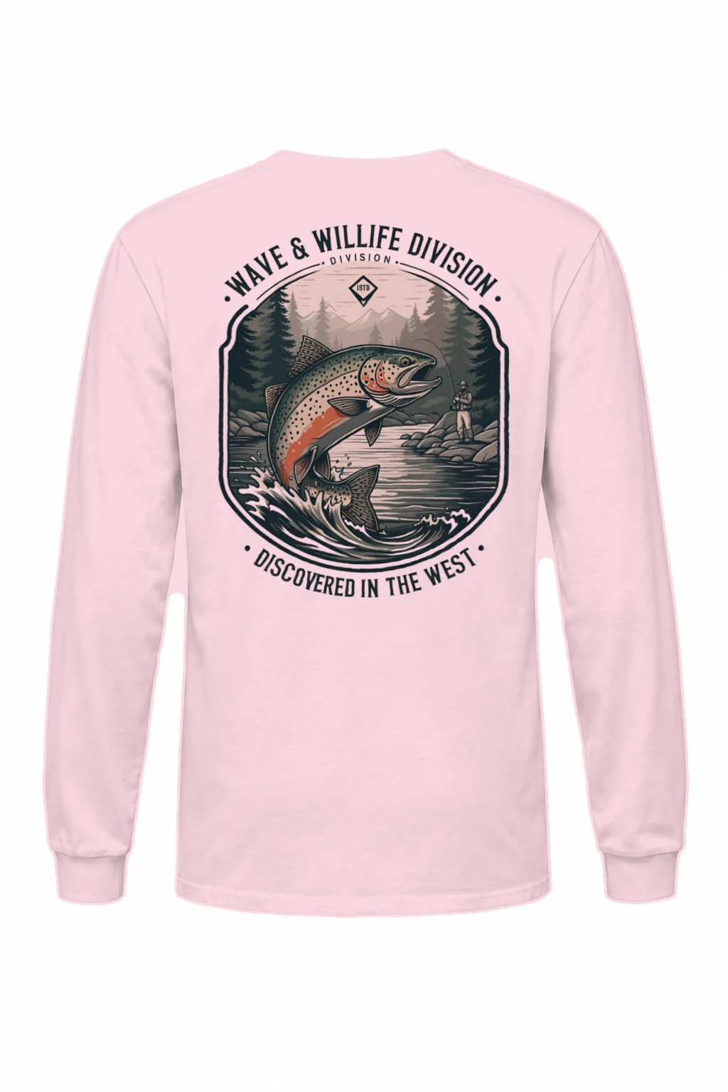 "Trout Angler Mountain" Unisex Longsleeve T-shirt | Gildan 2400