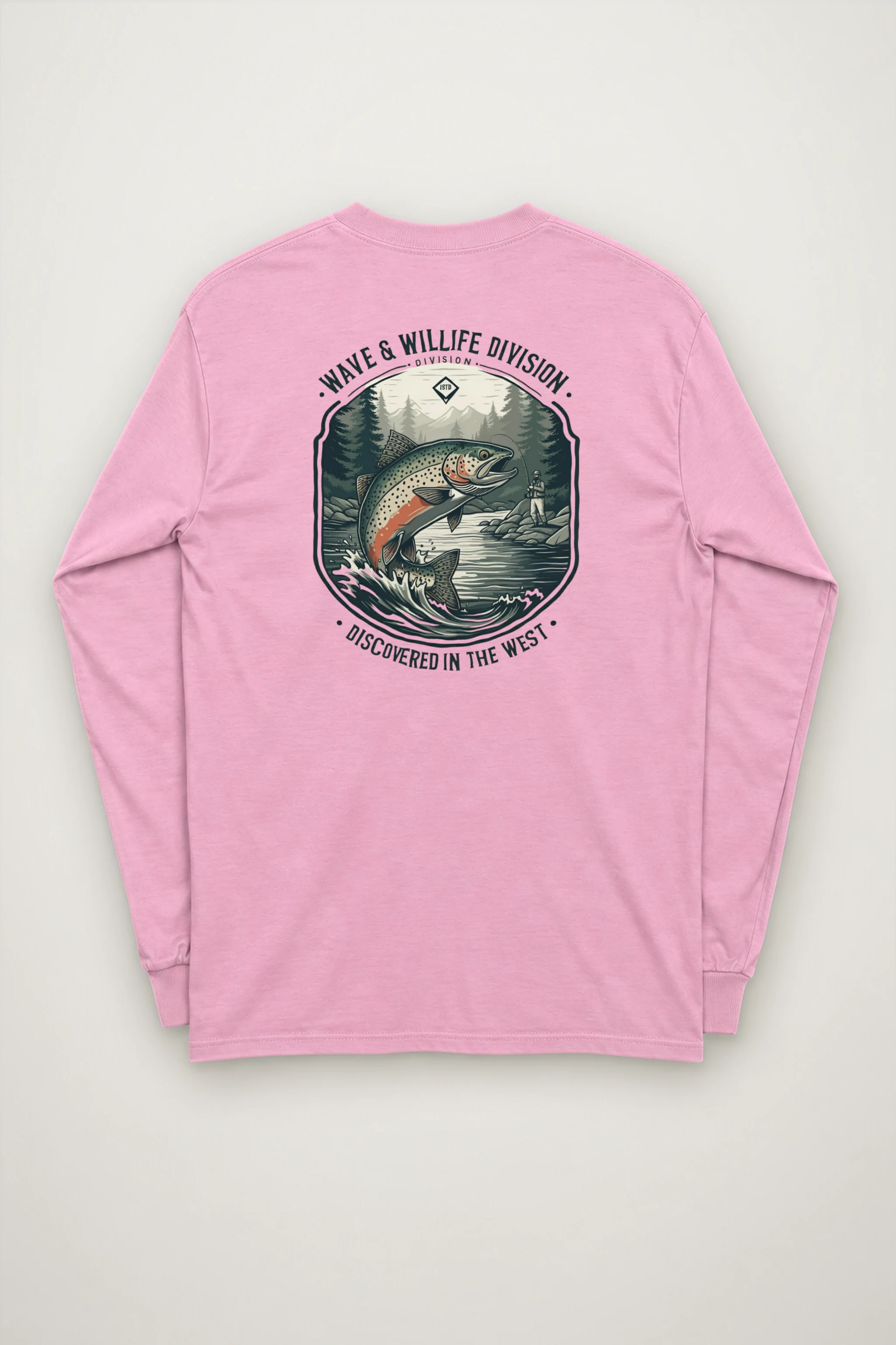 "Trout Angler Mountain" Unisex Longsleeve T-shirt