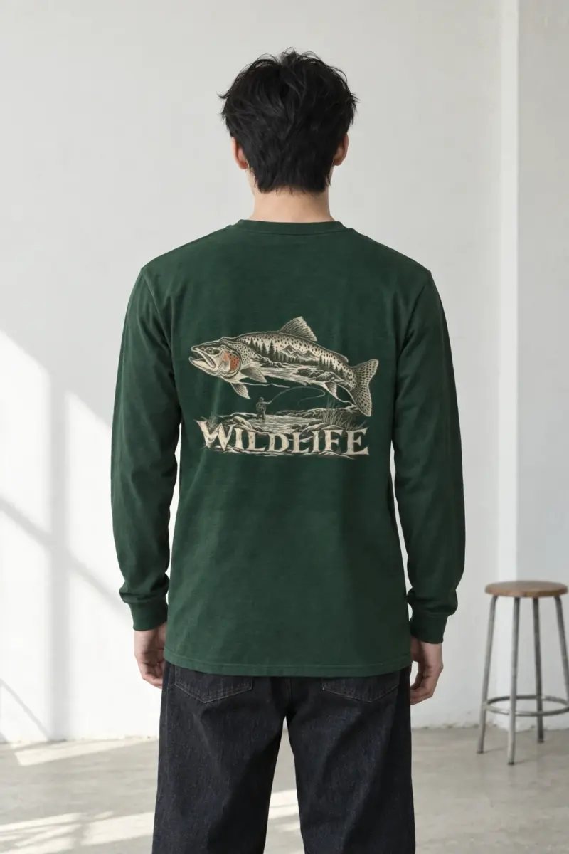 "Trout River Scene" Unisex Longsleeve T-shirt