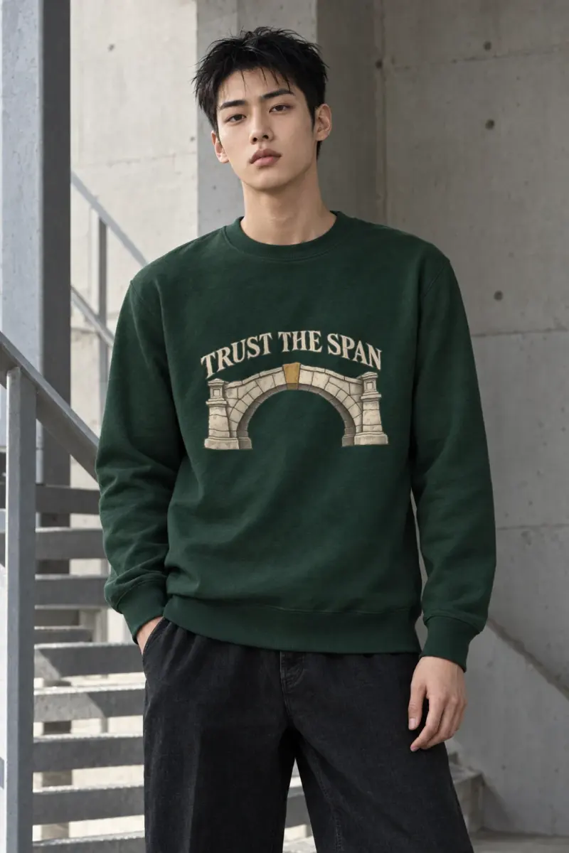 "Trust The Span" Heavy Blend Unisex Crewneck Sweatshirt