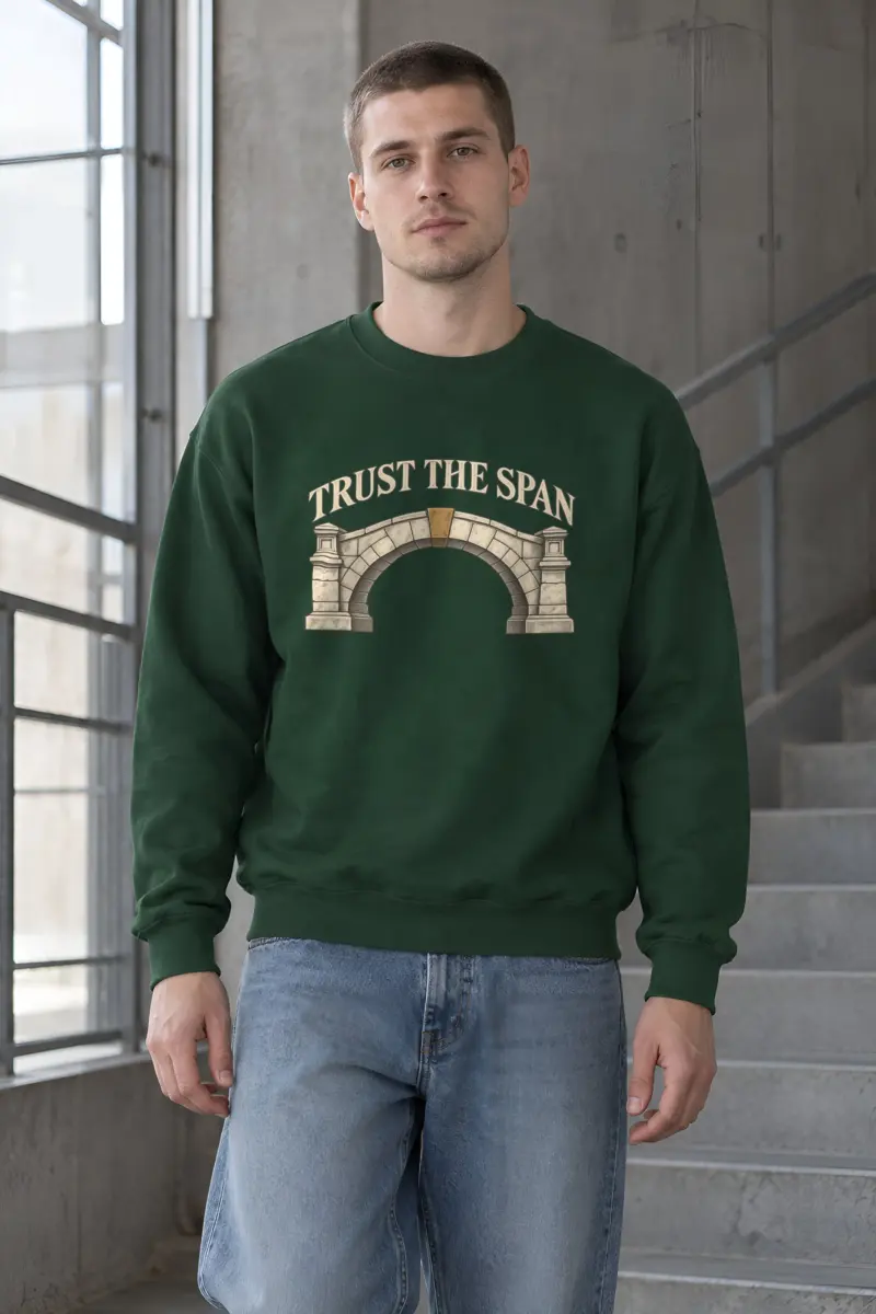 "Trust The Span" Heavy Blend Unisex Crewneck Sweatshirt