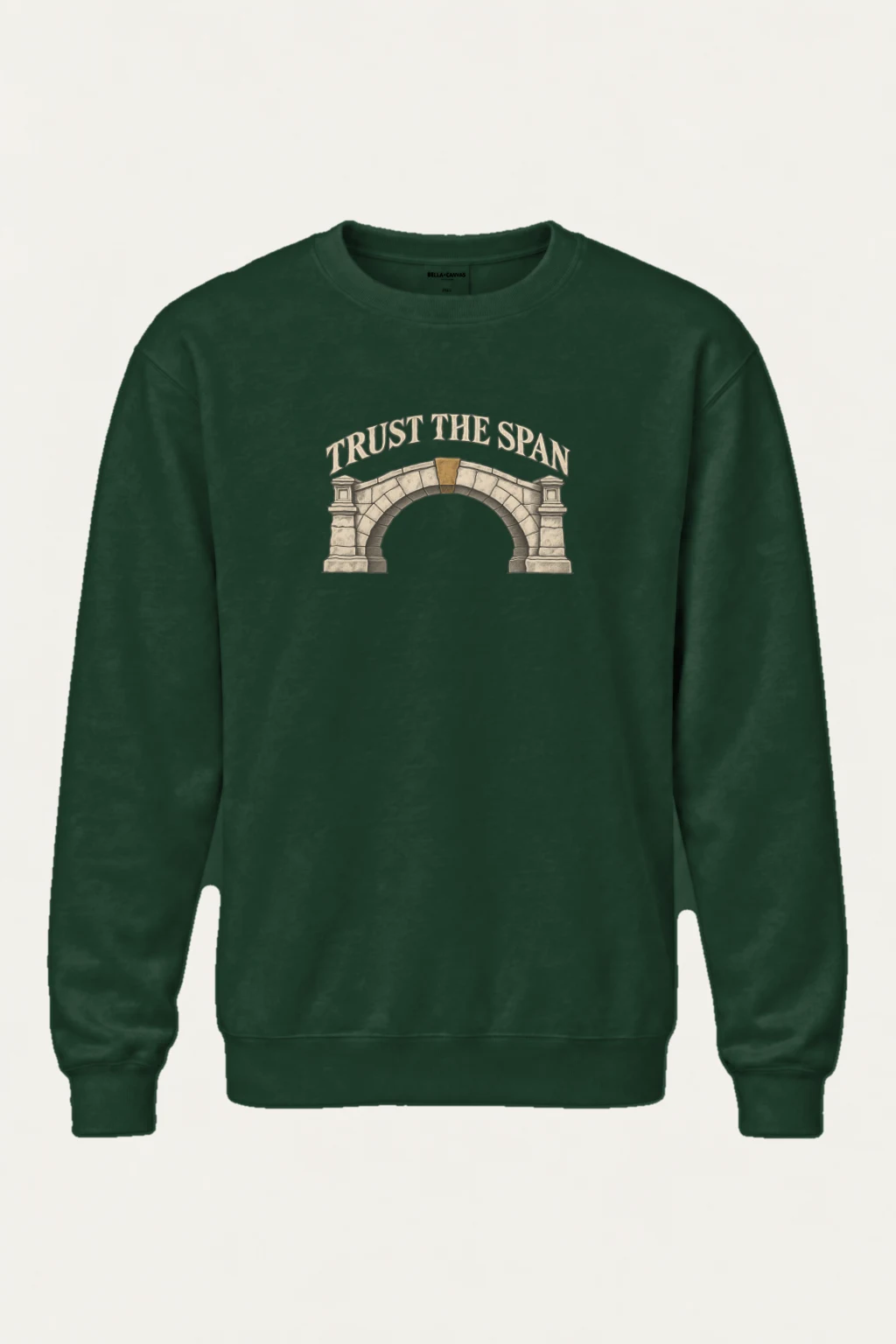 "Trust The Span" Heavy Blend Unisex Crewneck Sweatshirt | Gildan 18000
