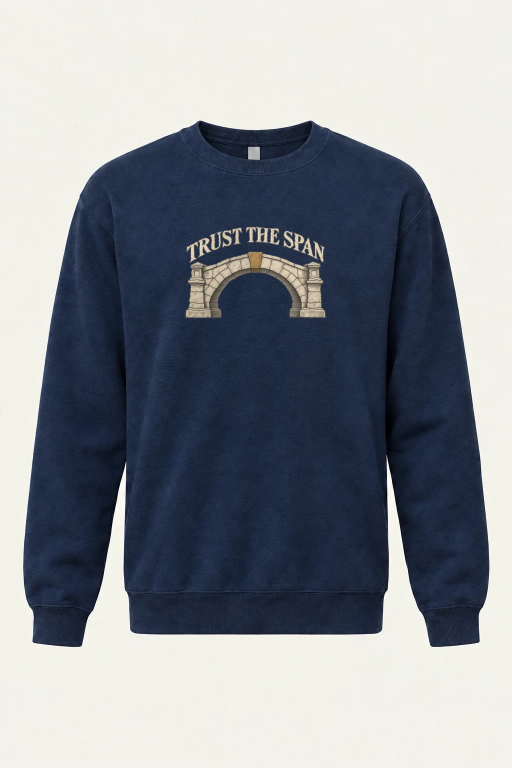 "Trust The Span" Heavy Blend Unisex Crewneck Sweatshirt | Gildan 18000