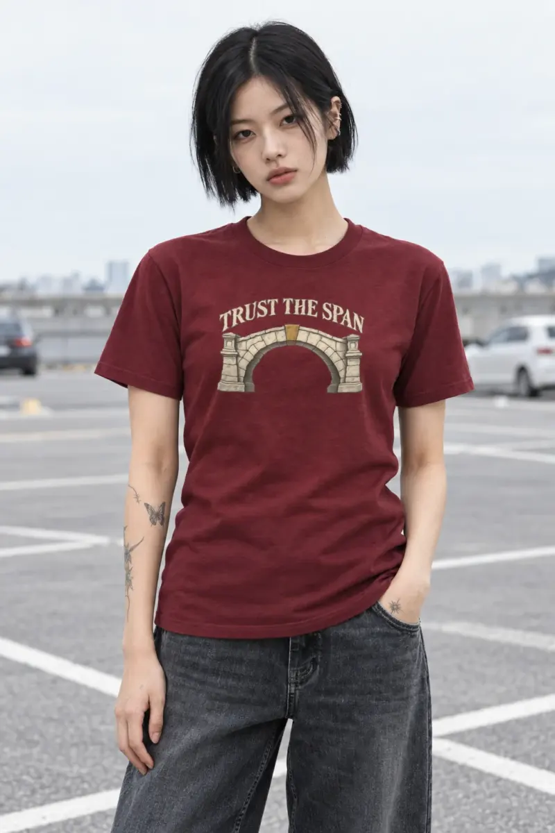 "Trust The Span" Heavyweight Unisex Crewneck T-shirt