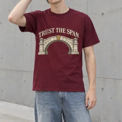 "Trust The Span" Heavyweight Unisex Crewneck T-shirt