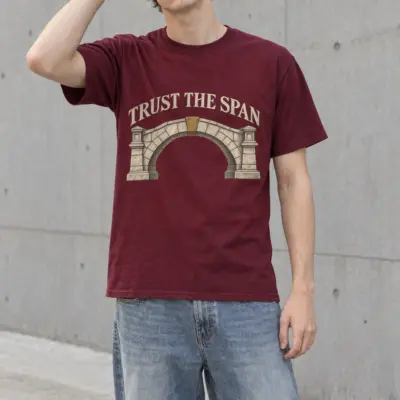 "Trust The Span" Heavyweight Unisex Crewneck T-shirt