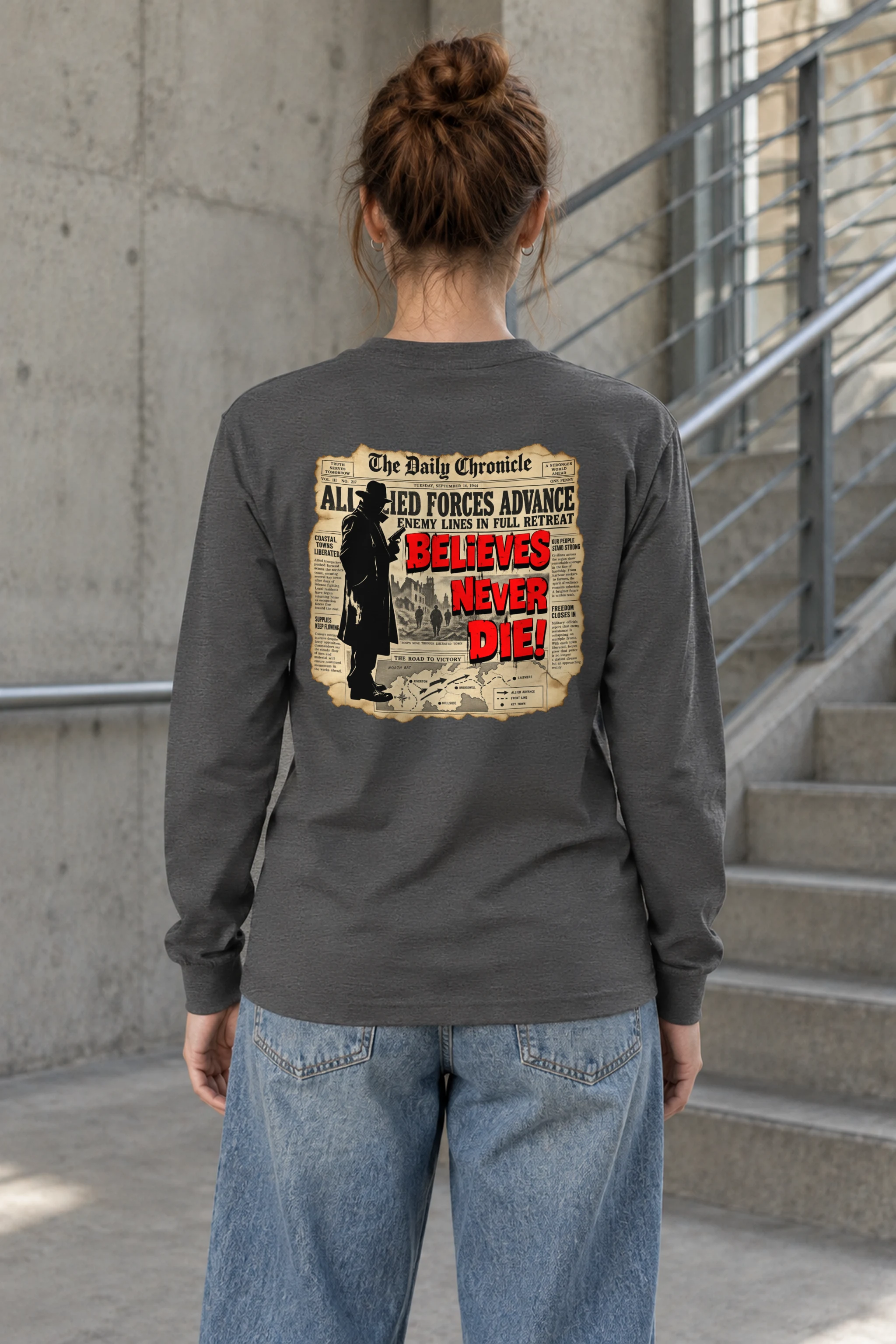 "Truth Serves Tomorrow" Unisex Longsleeve T-shirt