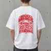 "Seoul Dinner Runs Late" Men's Oversized Heavyweight Crewneck T-Shirt