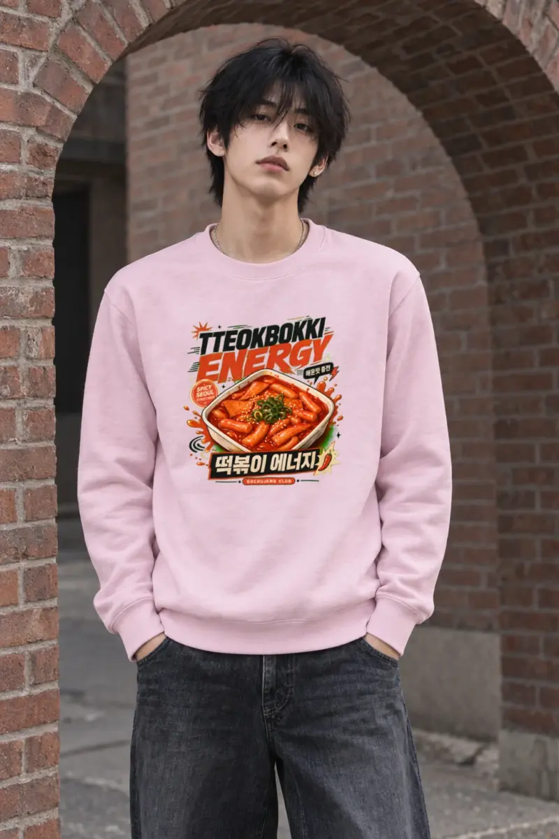 "Tteokbokki Energy" Heavy Blend Unisex Crewneck Sweatshirt