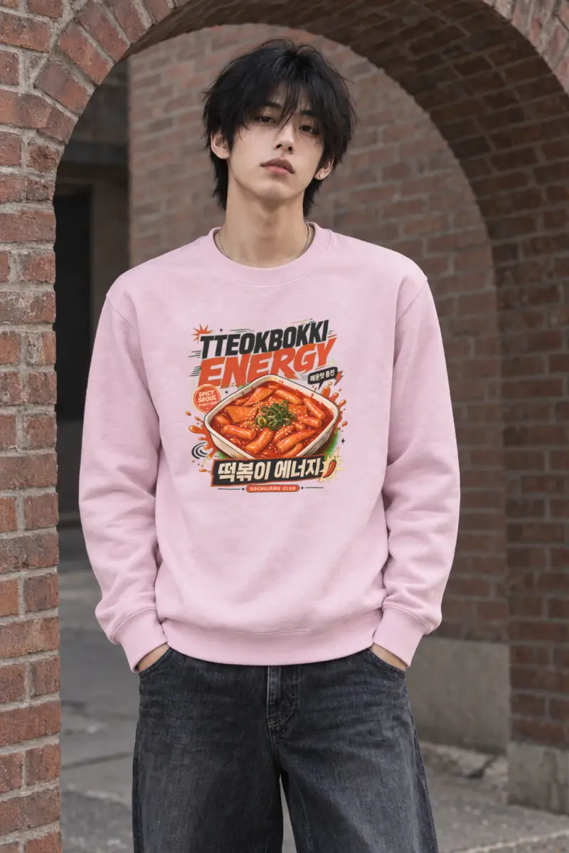 "Tteokbokki Energy" Heavy Blend Unisex Crewneck Sweatshirt