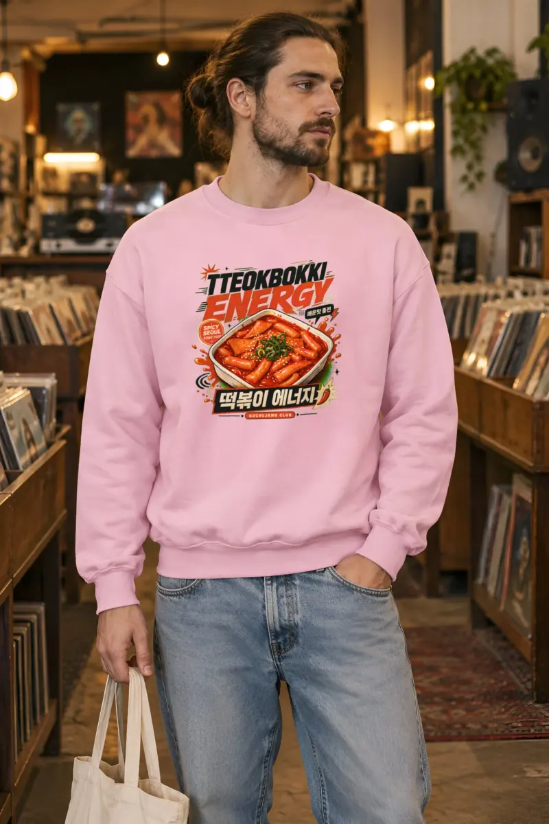 "Tteokbokki Energy" Unisex Crewneck Sweatshirt