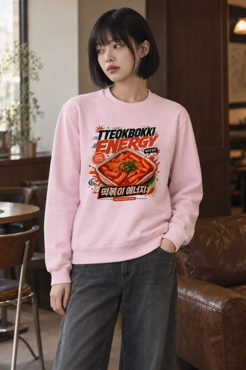 "Tteokbokki Energy" Heavy Blend Unisex Crewneck Sweatshirt