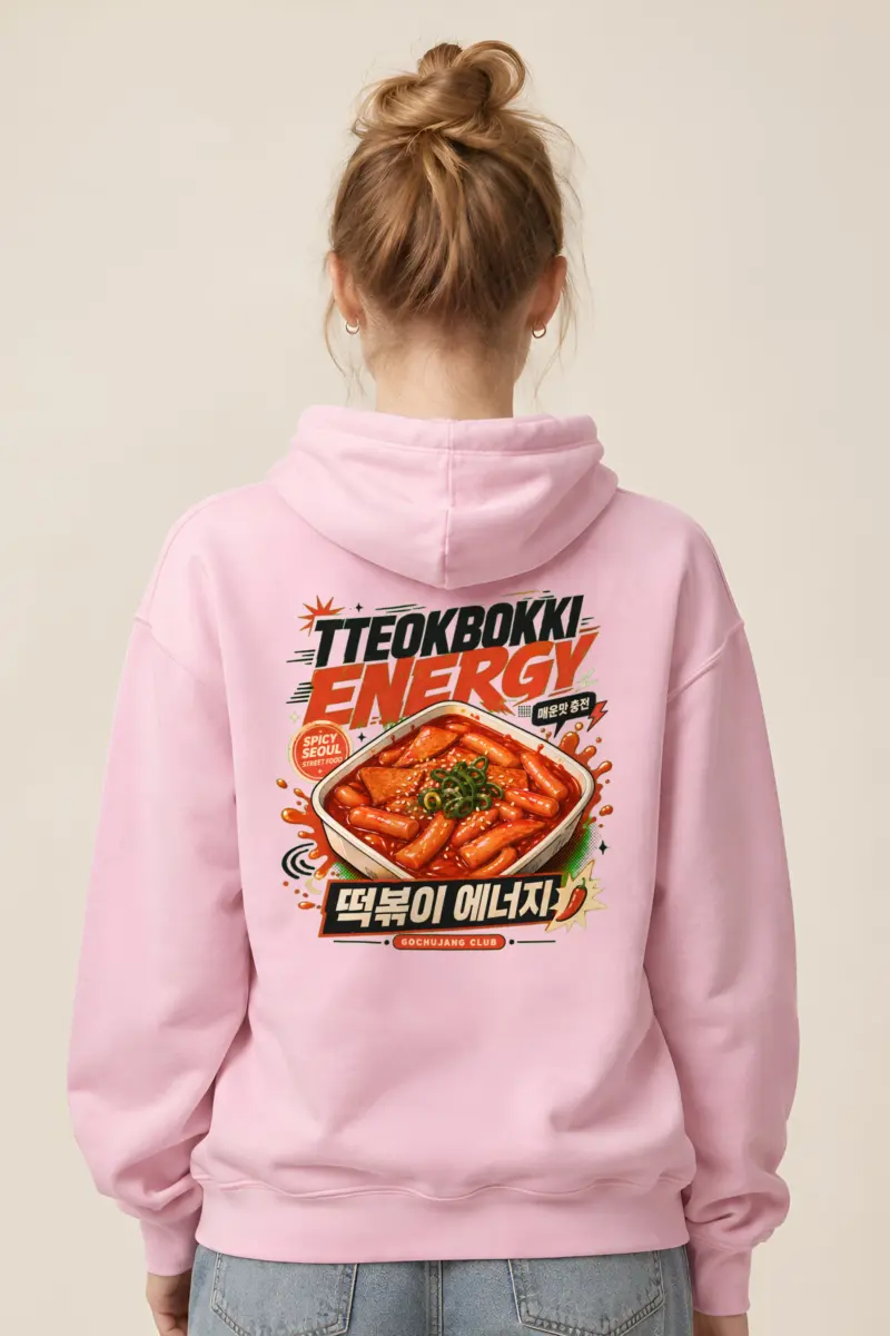 "Tteokbokki Energy" Heavy Blend Unisex Pullover Hoodie