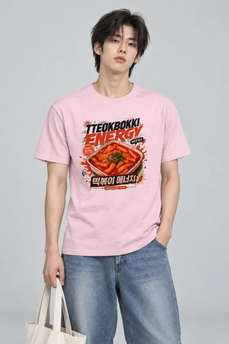 "Tteokbokki Energy" Heavyweight Unisex Crewneck T-shirt