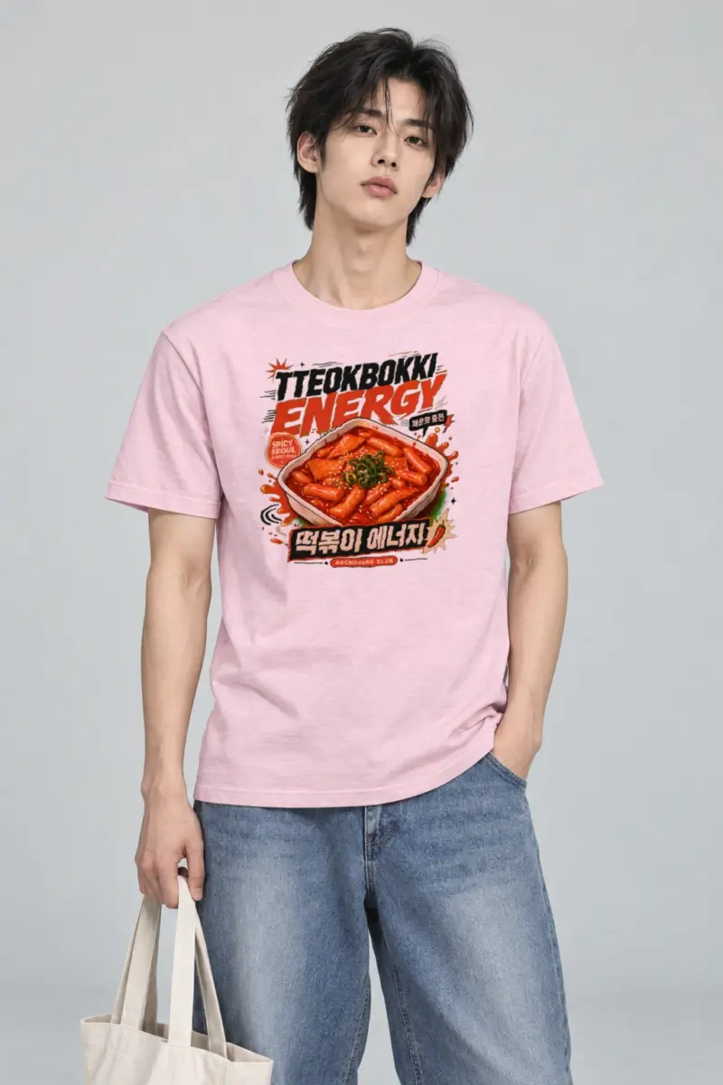 "Tteokbokki Energy" Heavyweight Unisex Crewneck T-shirt