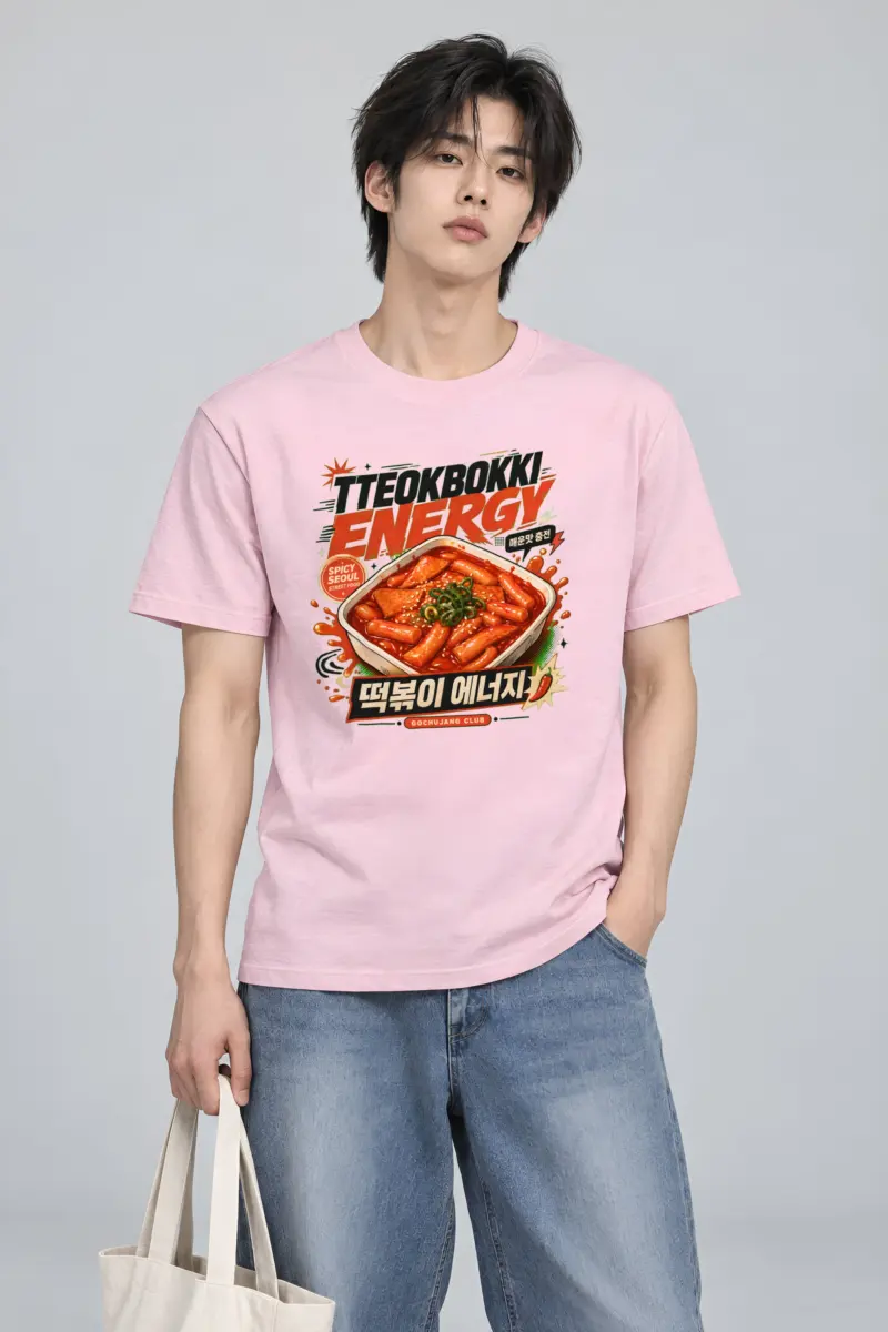 "Tteokbokki Energy" Heavyweight Unisex Crewneck T-shirt