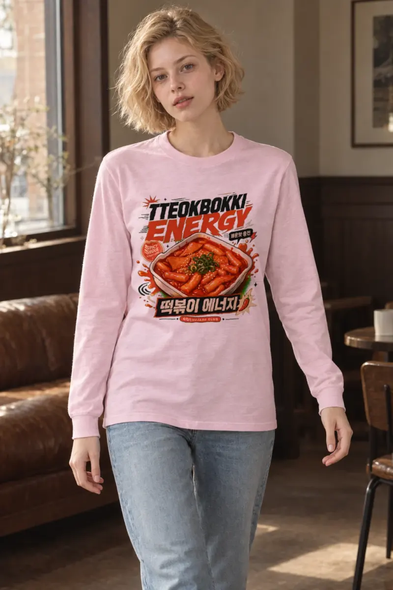 "Tteokbokki Energy" Unisex Longsleeve T-shirt