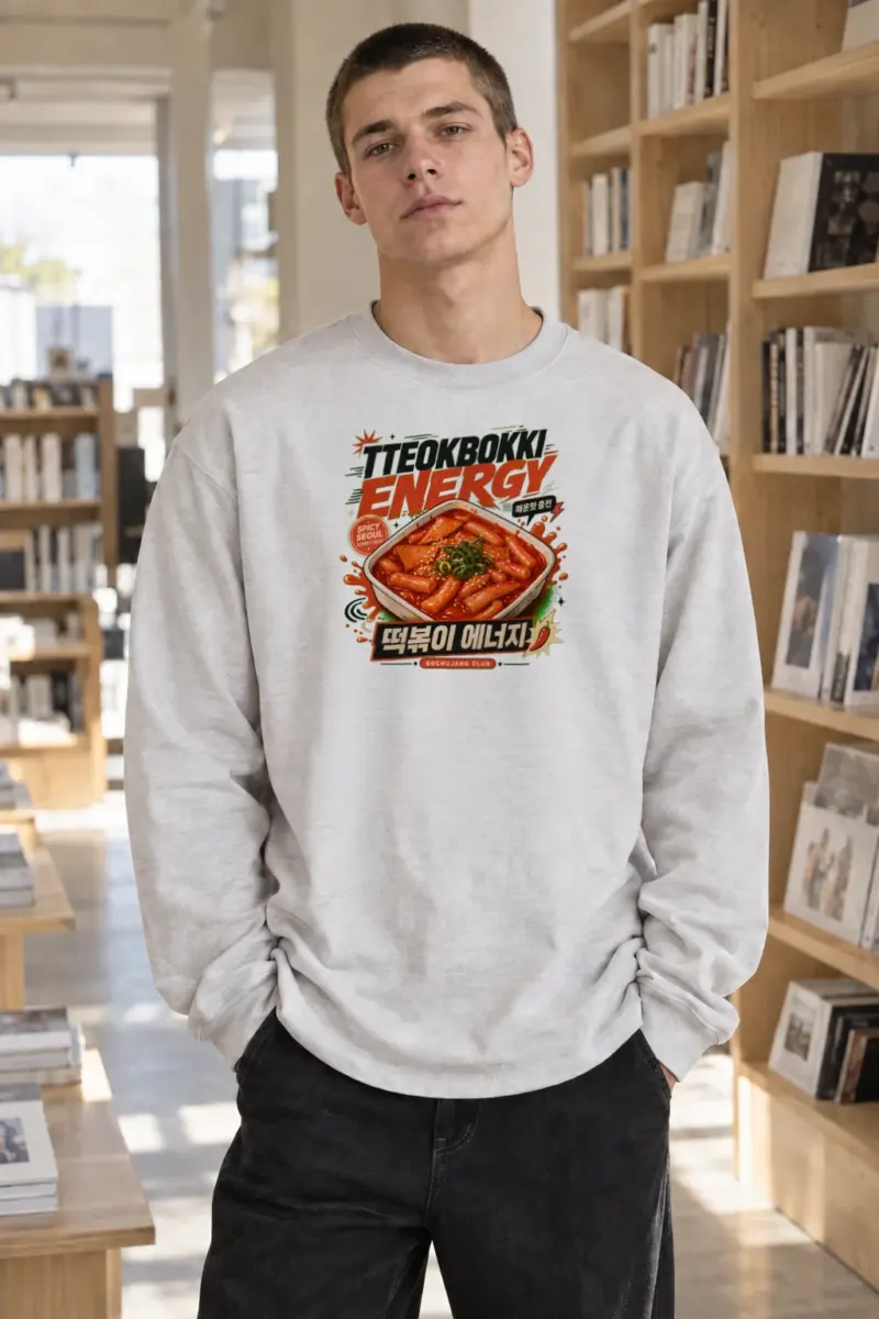 “Tteokbokki Energy” Unisex Longsleeve T-shirt | Gildan 2400