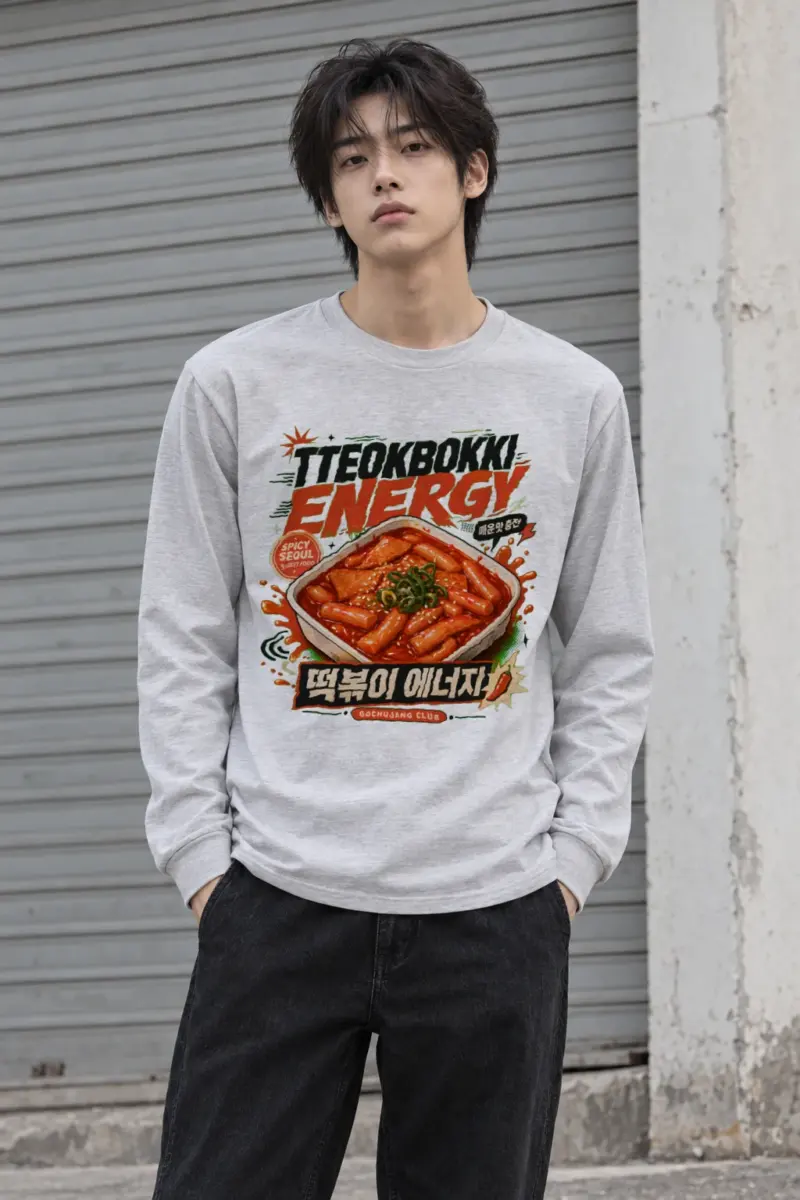 "Tteokbokki Energy" Unisex Longsleeve T-shirt