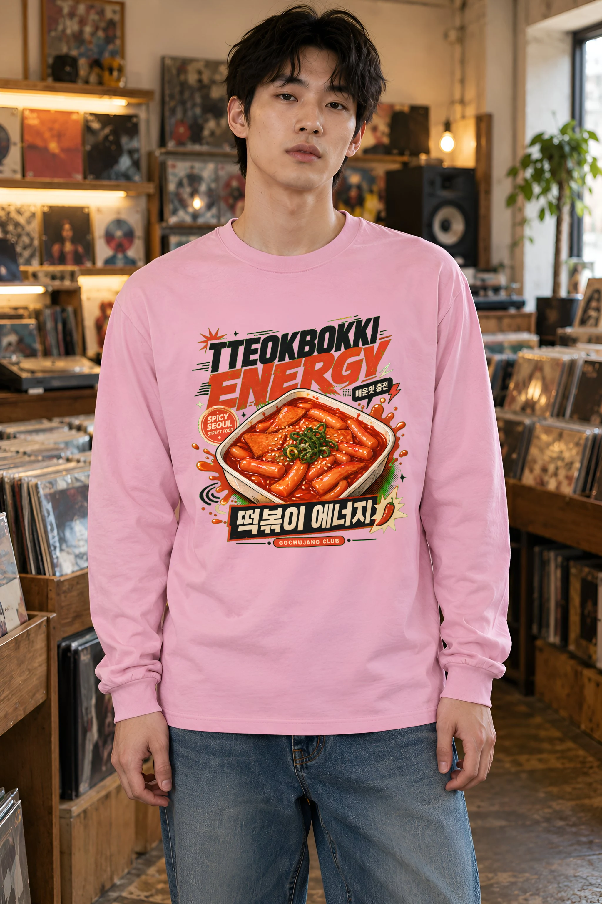 "Tteokbokki Energy" Unisex Longsleeve T-shirt
