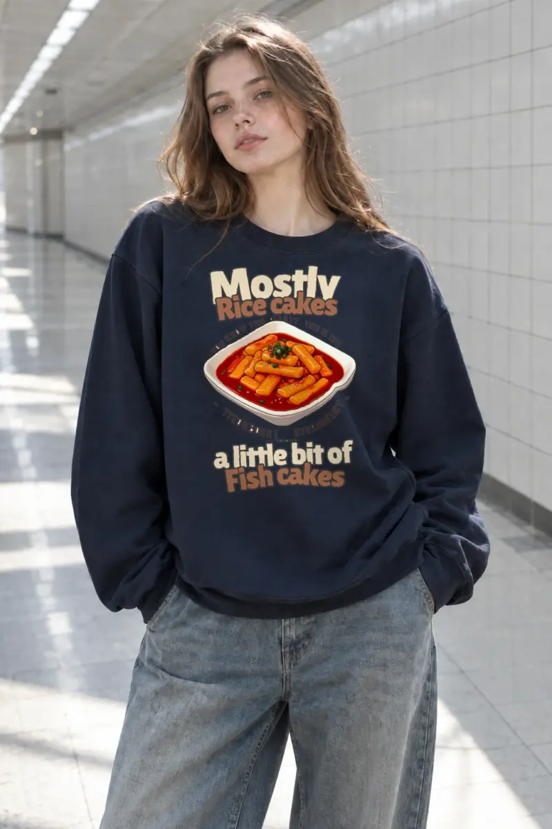 "Tteokbokki Evangelist" Heavy Blend Unisex Crewneck Sweatshirt | Gildan 18000