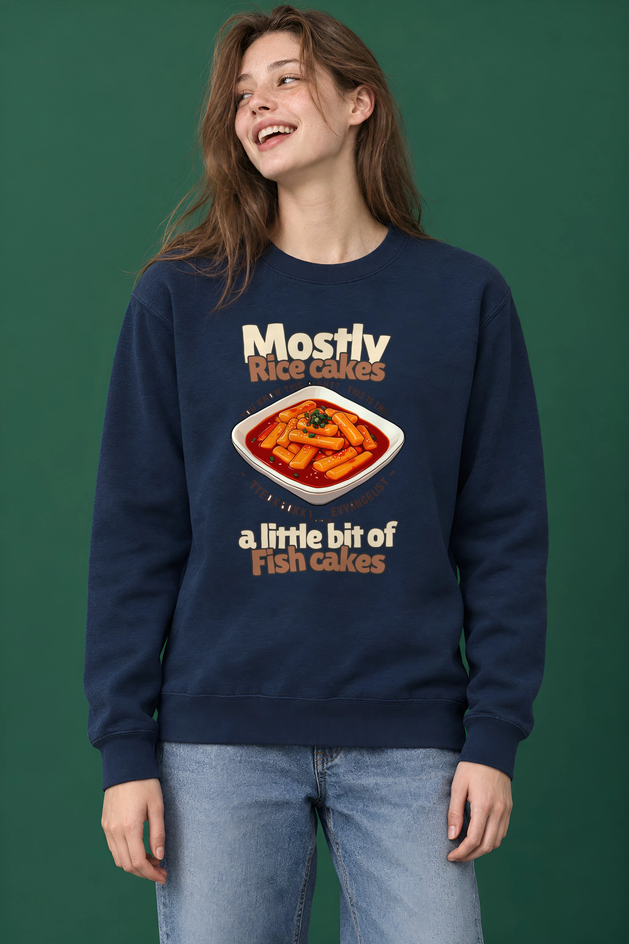 "Tteokbokki Evangelist" Heavy Blend Unisex Crewneck Sweatshirt