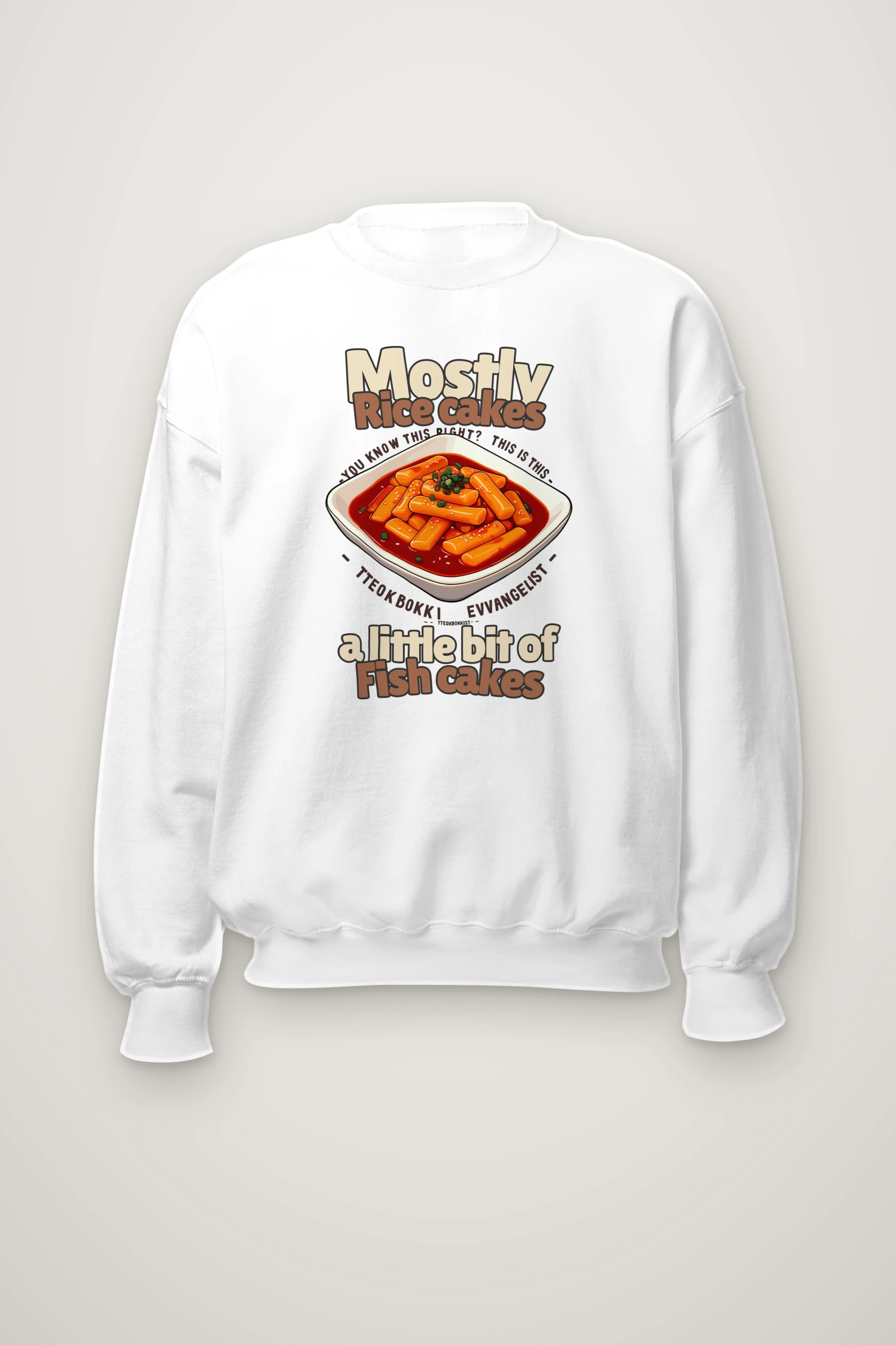 "Tteokbokki Evangelist" Heavy Blend Unisex Crewneck Sweatshirt