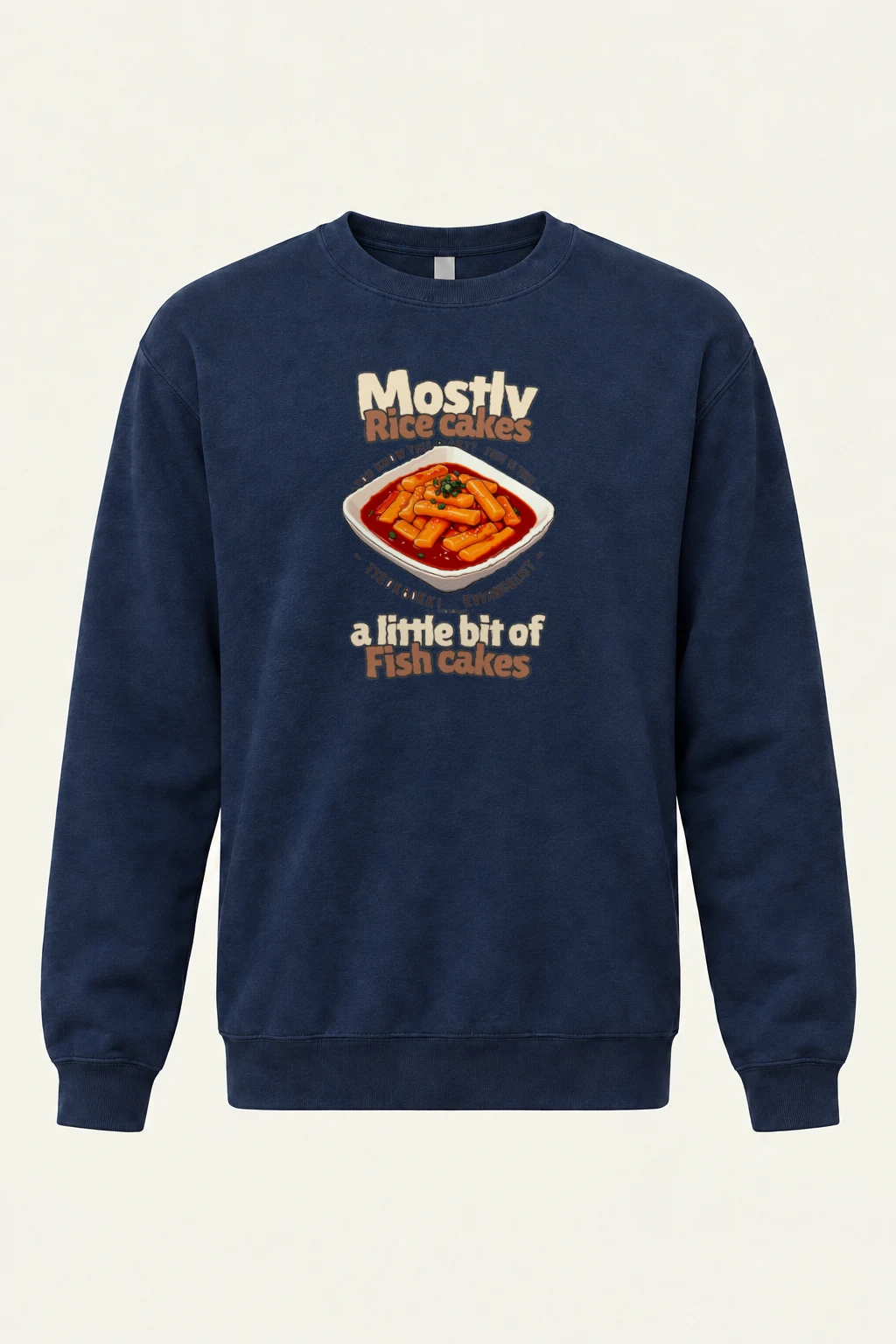 "Tteokbokki Evangelist" Heavy Blend Unisex Crewneck Sweatshirt | Gildan 18000