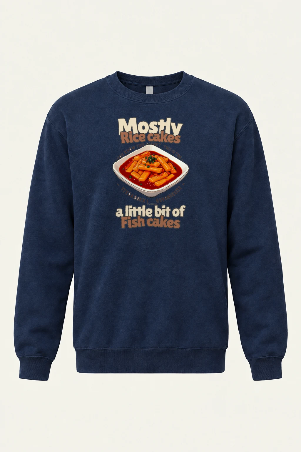 "Tteokbokki Evangelist" Heavy Blend Unisex Crewneck Sweatshirt | Gildan 18000