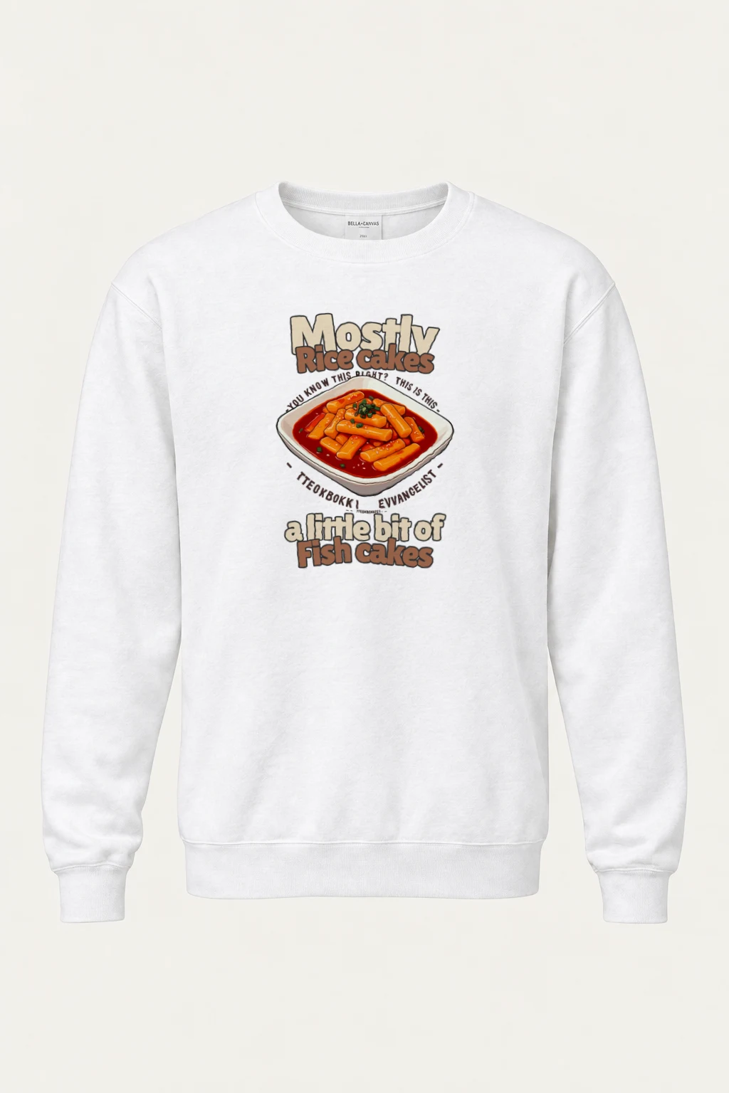 "Tteokbokki Evangelist" Heavy Blend Unisex Crewneck Sweatshirt | Gildan 18000