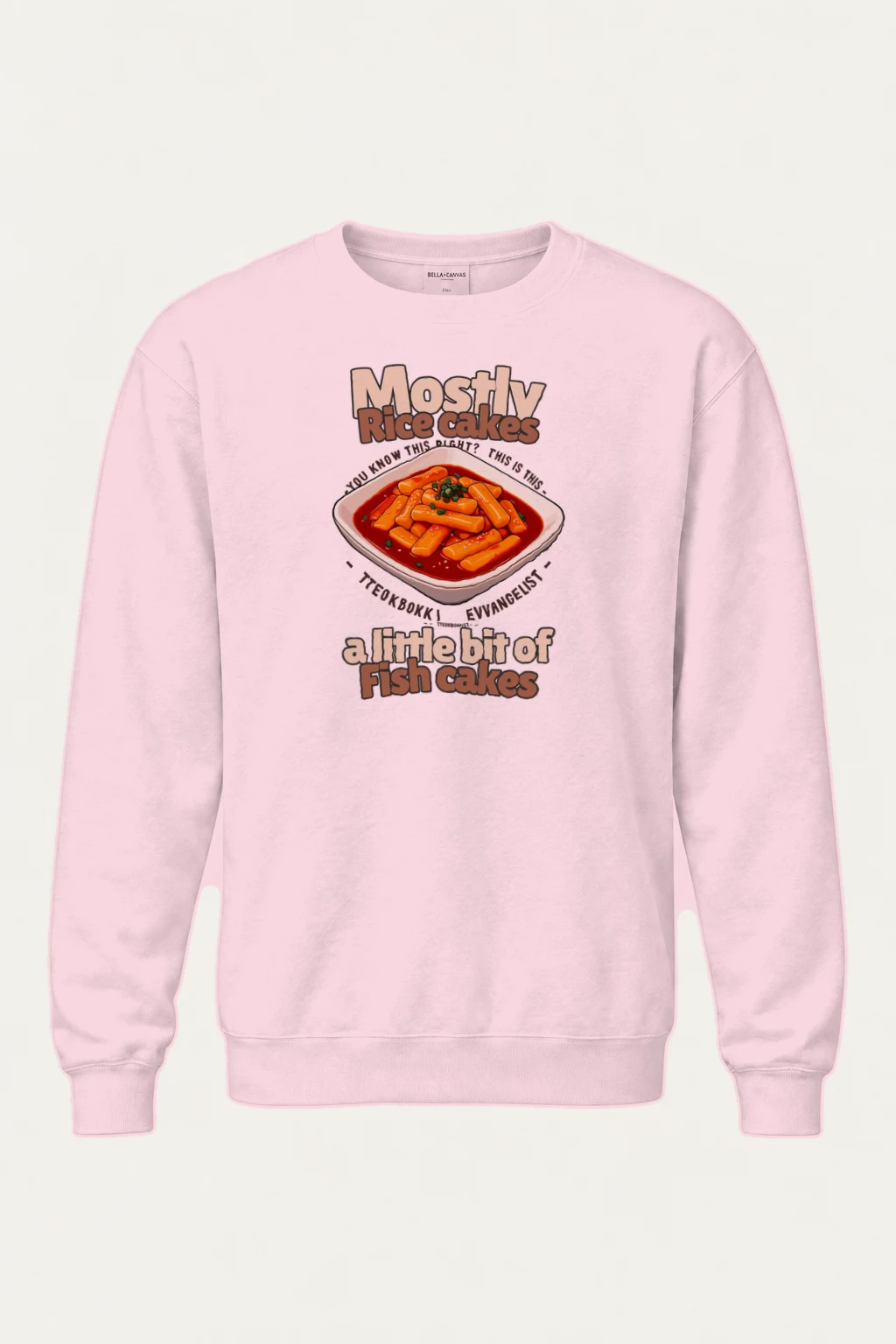 "Tteokbokki Evangelist" Heavy Blend Unisex Crewneck Sweatshirt | Gildan 18000