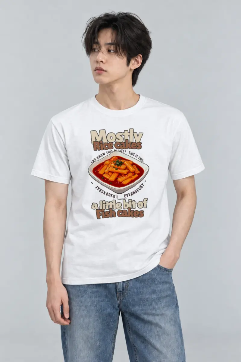 "Tteokbokki Evangelist" Heavyweight Unisex Crewneck T-shirt