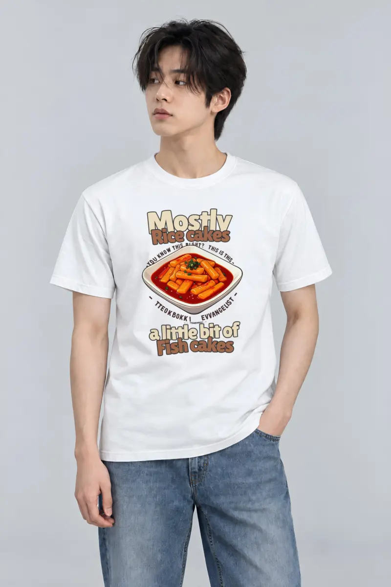"Tteokbokki Evangelist" Heavyweight Unisex Crewneck T-shirt