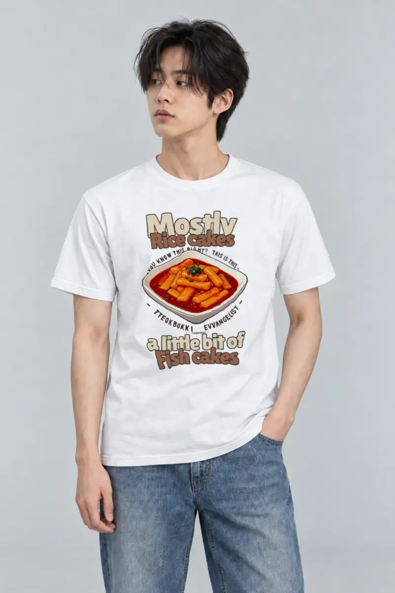 "Tteokbokki Evangelist" Heavyweight Unisex Crewneck T-shirt