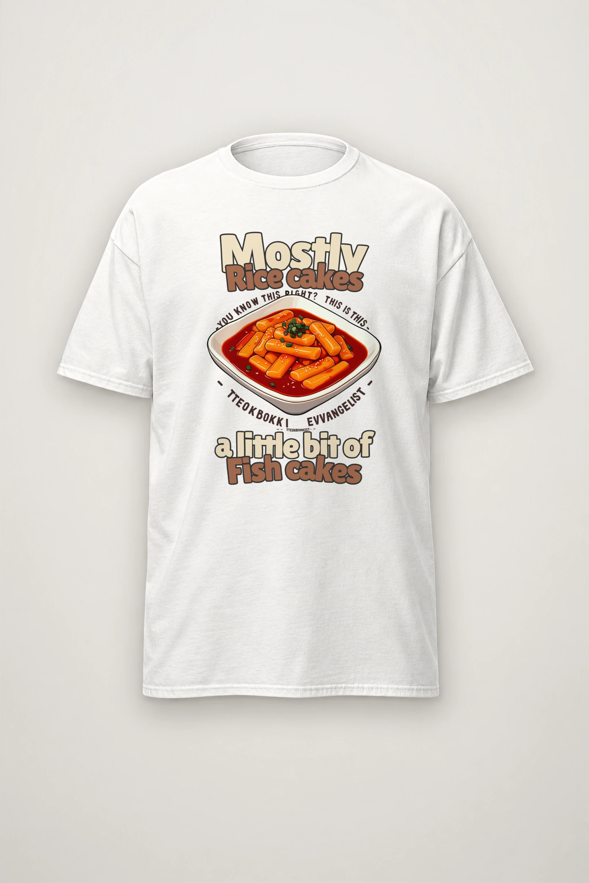 "Tteokbokki Evangelist" Heavyweight Unisex Crewneck T-shirt