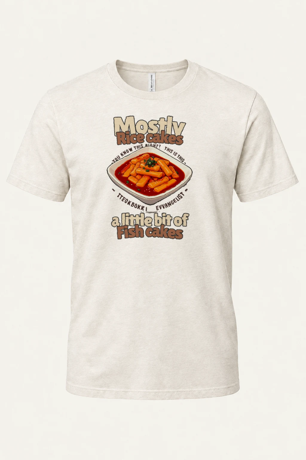 "Tteokbokki Evangelist" Heavyweight Unisex Crewneck T-shirt | Gildan 5000