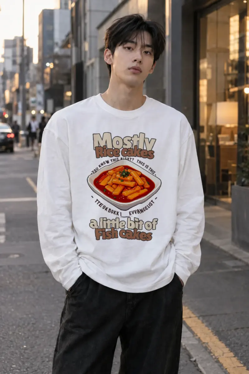 "Tteokbokki Evangelist" Unisex Longsleeve T-shirt | Gildan 2400