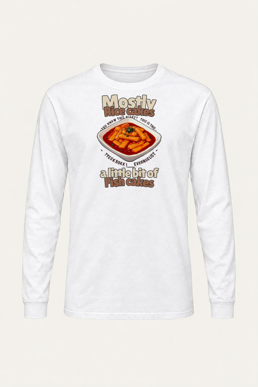 "Tteokbokki Evangelist" Unisex Longsleeve T-shirt | Gildan 2400